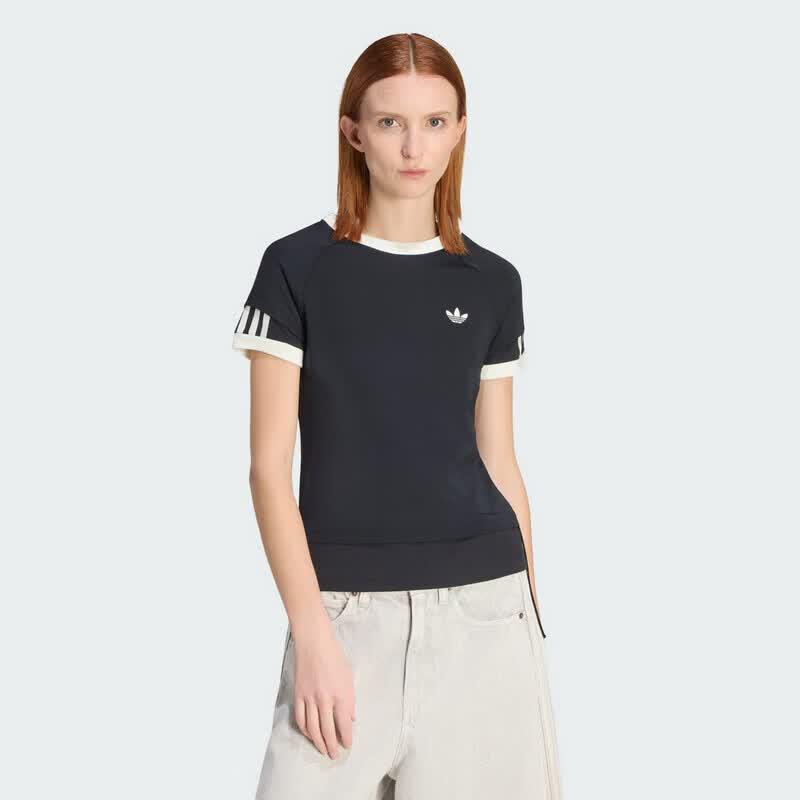 Adidas Women s KW4528 Trefoil Short Sleeve Tee XS чёрный