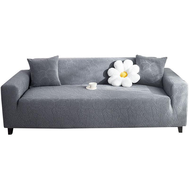 Simple Style Jacquard Velvet Fabric Sofa Cover Cover Type All Inclusive Non Slip Breathable Modular Sofa Universal for All Seasons