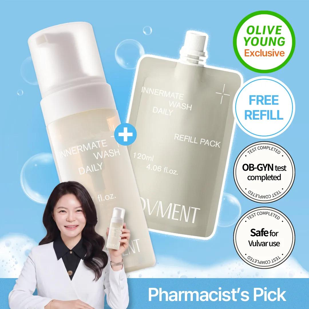 ovment Innermate Wash Daily 150ml Set (+Refill 120ml)