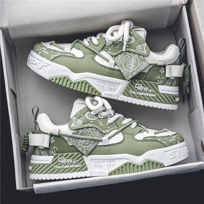 Fashion 2025 New Sports Shoes for Men Trend Hot Sale Graffiti Men Skateboard Shoes Outdoor Breathable Jogging Sneakers Zapatillas Hombre