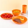 Cross-border Plastic Tableware Set: Plates, Bowls, Cups, Vomit Bowls, 24-Piece for Home Use.