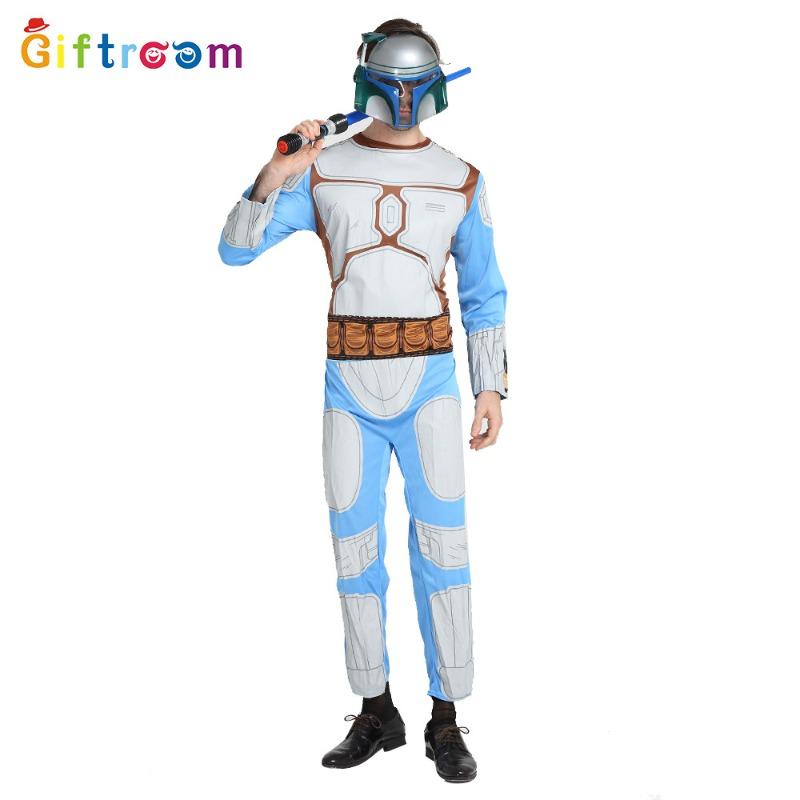 Halloween Star Wars Masquerade Play Adult Male Planet Jango Fett Costume