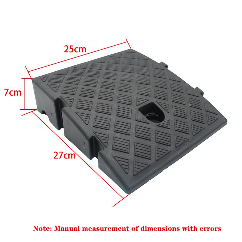 Auto Fahrrad Motorrad Rollstuhl Bordsteinrampe Tragbar Leicht Gewichte Bordsteinrampen Strapazierfähiger Kunststoff Schwellenrampe Matte Pad