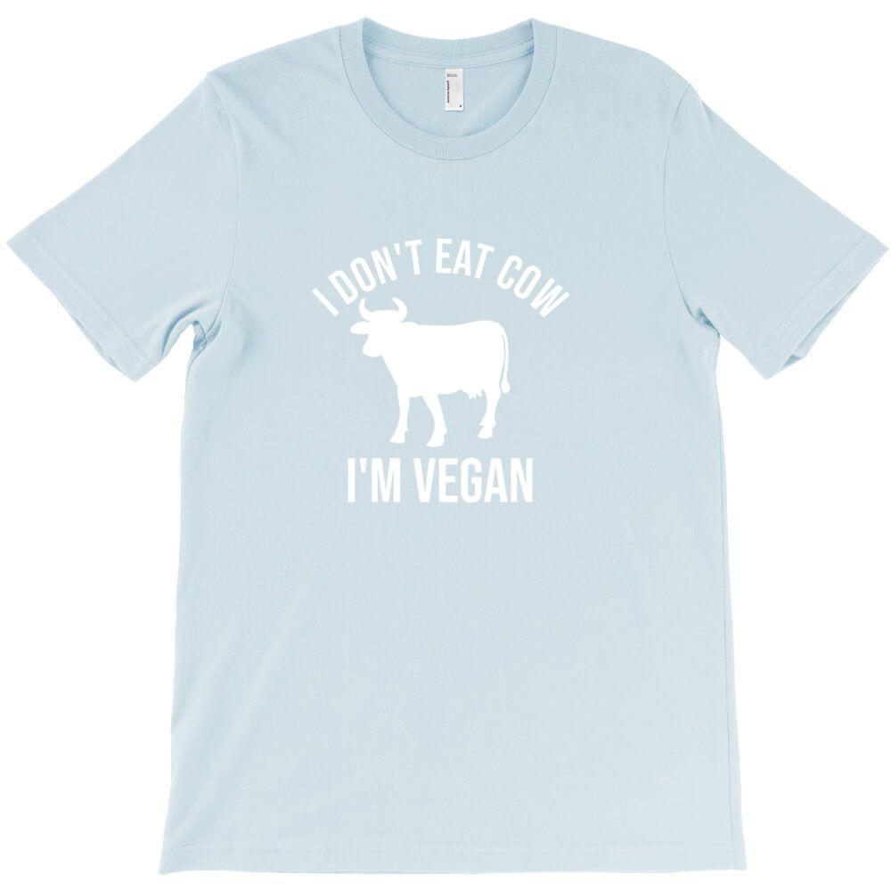 I Don T Eat Cow I M Vegan T Shirt Casual T Shirts Hombre Heisenberg Short