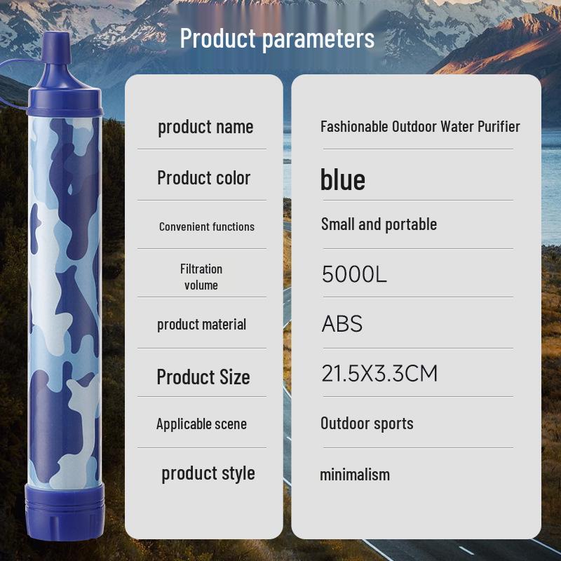 Wild Life Emergency Outdoor Water Filter & Purifier for Direct Drinking