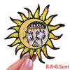 Cartoon Patch Sun Moon Embroidered Patches DIY Iron On Patches For Clothing Jackets Jenas Backpack Sew Embroidery Badges Sticker