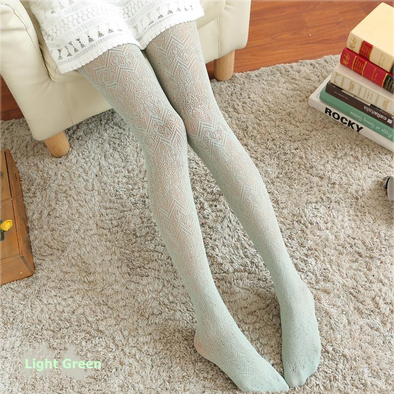 Sexy Lace Thin Stockings for Women White Nylon Lolita Long Stocking Transparent Pantyhose Tights Female Dress Medias De Mujer