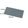 6Pcs 6x12 Dots Thin Base Plate Building Blocks Baseplate Create Classic MOC Bricks Construction Parts Compatible With 3028 Toys