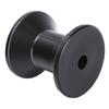 3 Zoll Bootsanhängerrolle Hohe Elastizität TPU 14mm Achse Schwarze Bugrolle Verschleißfest Stoßfest