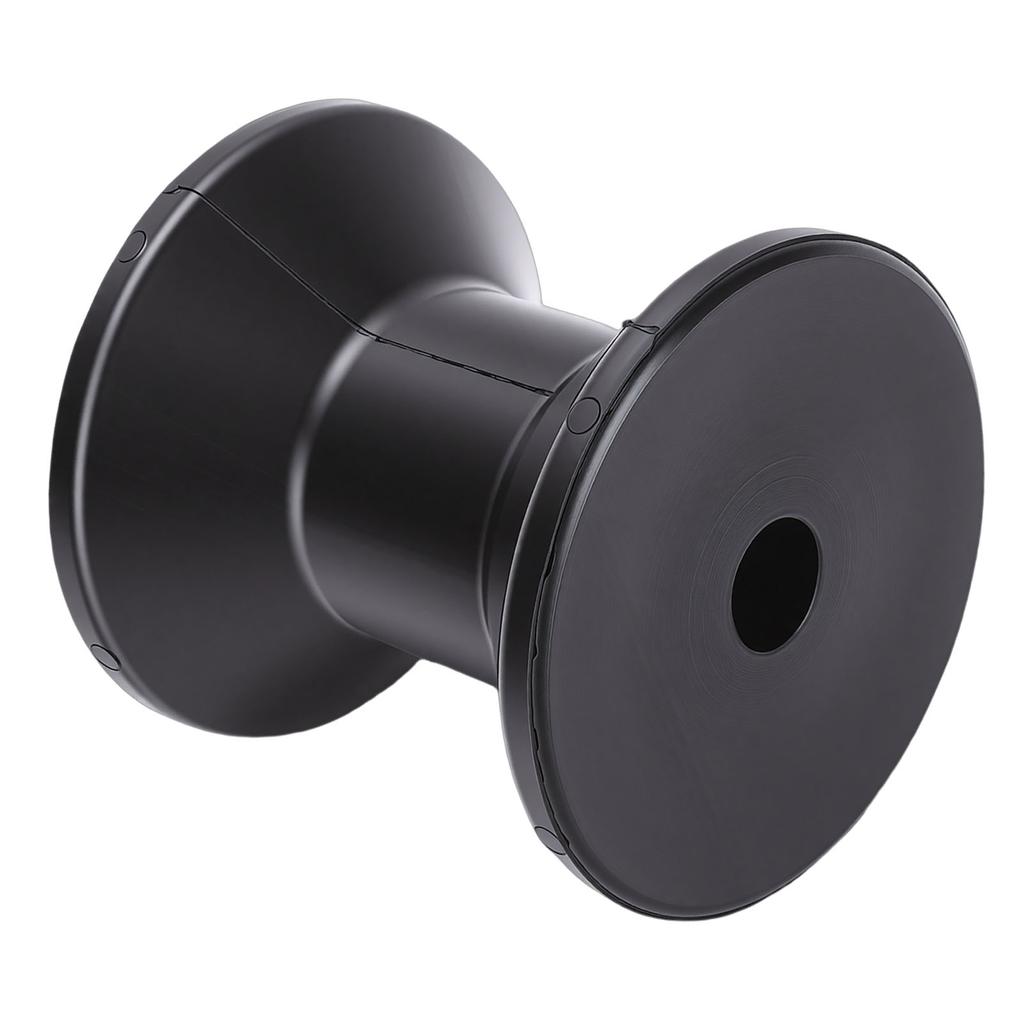 3 Zoll Bootsanhängerrolle Hohe Elastizität TPU 14mm Achse Schwarze Bugrolle Verschleißfest Stoßfest
