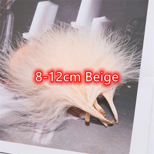8-12cm Colored Plumas Natural Turkey Marabou Feather Fluffy Plume Wedding Dress Party DIY Decorations Handicraft Accessories