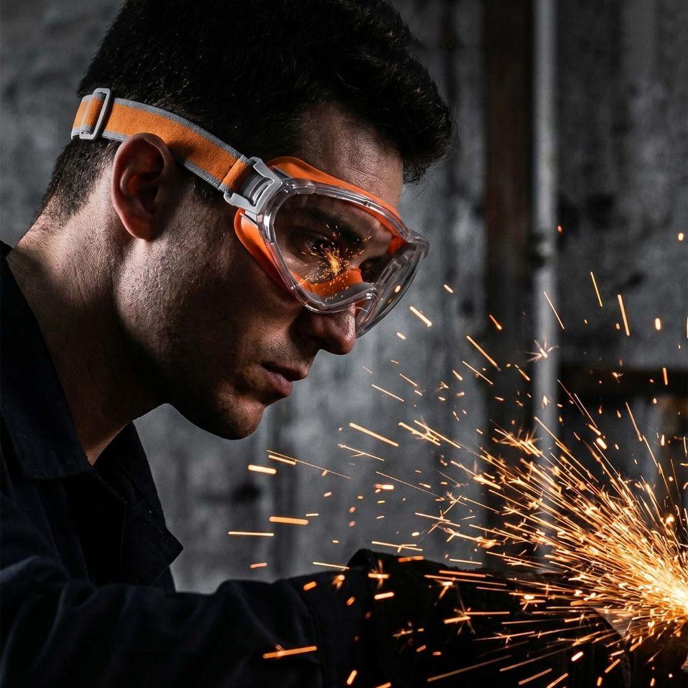 Anti Scratch Safety Glasses Clear Lens Dust Proof Goggles Anti Fog Goggles  Eye Protection