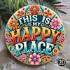Vibrant Floral Tin Sign Metal Wall Art Decoration for Home Office