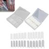 240pcs False Nail Tip Extra Long Clear Fake Artificial Nail Tips for Home  Salon