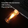 Yousheng USB Flame Night Light with Touch Control Realistic Flickering LED Candle for Home Car Adjustable Brightness Portable Ambiance Lamp