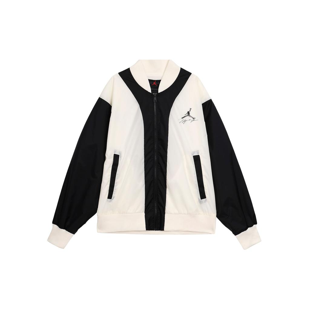 Jordan Flight MVP Color-Block Logo Print Casual Jacket Men Outerwear Sail-White FB7033-133