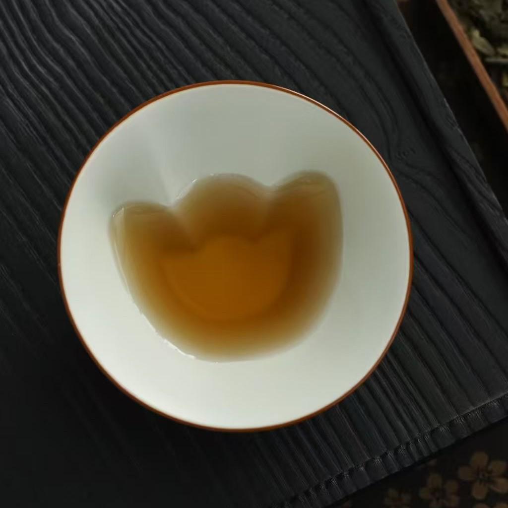 Ru Kiln Fu Lu Master Tea Tasting Cup: Ceramic Gongfu Gourd-Hat Design