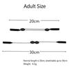 Adjustable Soft Fabric Eyeglass Strap Purple Anti-Slip Design for Yoga Pilates Indoor Exercise Use