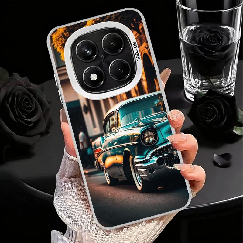 Classic Vintage Retro Car Soft Phone Case for Xiaomi Redmi Note 13 14 15 Pro Plus 12S 12 11S 11 11T 10S 10 Shockproof Cover Back