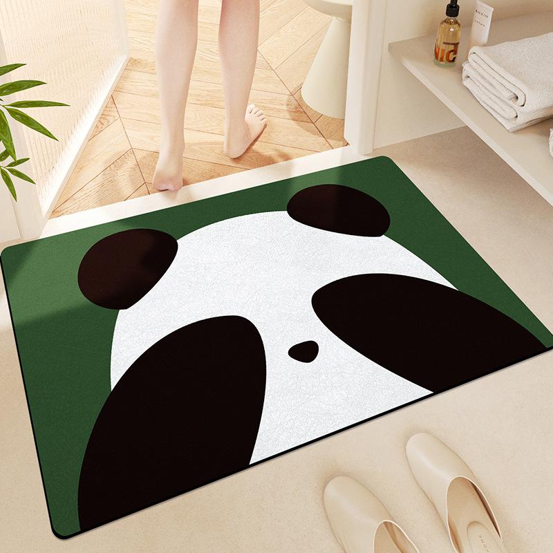Bathroom Absorbent Floor Mats, Bathroom Door Mats, Diatom Mud Quick-drying Carpets, Household Toilet Bathroom Anti-slip Mats