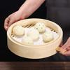 Anti-scalding Bamboo Steam Basket Round Stuffed Bun Steamer Durable Bamboo Steamer  Breakfast Shop