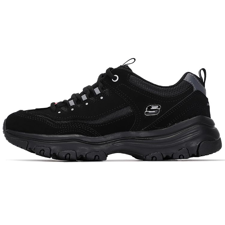 Skechers I-Conik Fabric Leather Oreo Zero Degree Cola Low-Top Dad Shoes Women sneakers black 88888250-BBK 35.5