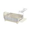 Stainless Steel Double-Layer Kitchen Dish Rack With Drainage Cutlery Cups Plates Bowls Modern Countertop Organizer