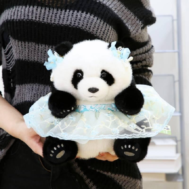 Adorable Plush Princess Panda Toy Ultra Soft Stuffed Animal Ideal Gift For Girlfriend