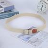 Non-Porous Non-Punching Pin Buckle Men'S And Women'S Same Woven Belt Elastic Elastic Casual Canvas Belt Student Belt