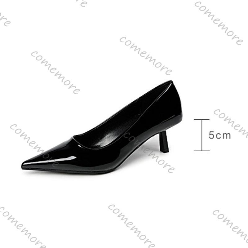 Fashion Comemore Patent Leather High Heels Women Shoes Sexy Thin Heeled Party Dress Shoe Solid Spring Autumn Soft Leather Pumps or Women