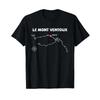 Le Mont Ventoux Serpentine France Cycling Design T Shirt Vintage Homme Slightly Streetwear Comfortable Designer Clothes