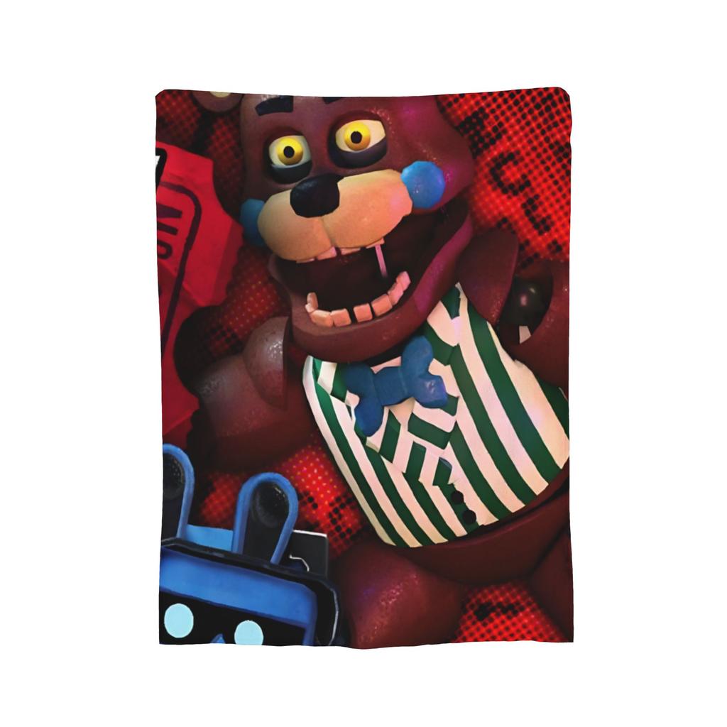 FNAF At Freddys Blanket Fleece Printed Breathable Super Warm Throw Blankets for Bedding Outdoor Bedspreads