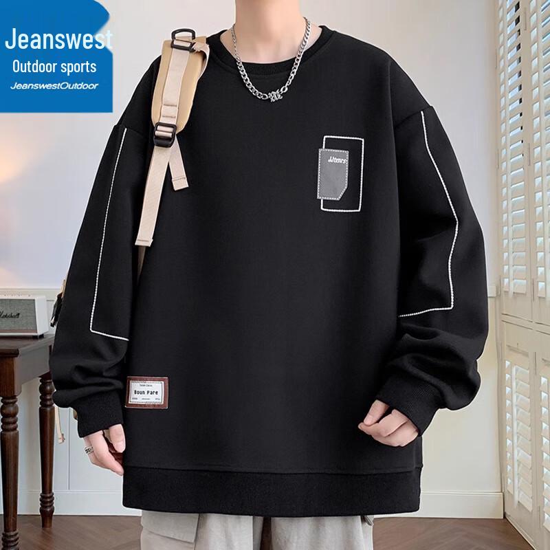 Jeanswest Men's Outdoor Sports Round Neck Sweatshirt