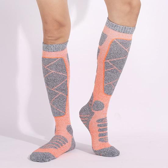 Yousheng Knee High Ski Socks Men Women Stretchy Thermal Knee Socks Breathable Shock Absorption Socks for Snowboarding Hiking Mountaineering