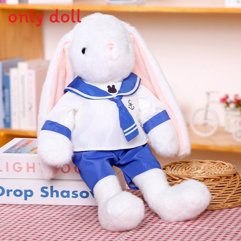 Cute Sailor Suit Cartoon Rabbit Plush Doll Toy For Kids Gift And Home Decor