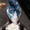 Creative Skeleton Couple's Valentine's Day Backflow Incense Burner with Shaped Ceramic Incense Burner Crafts and Decorations