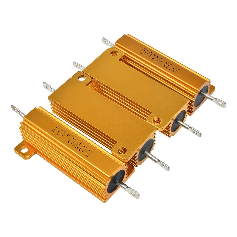 11W 111W Aluminum Power Metal Shell Case Wirewound Resistor 1.11R ~ 111K 1 6 8 11 11 111 111 1K 11K ohm resistance 1% Accuracy