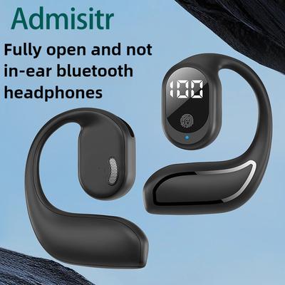Nouveau casque Bluetooth sans fil antibruit, grande puissance et longue endurance, affichage numérique 5.3, casque de sport sans oreille pour voiture