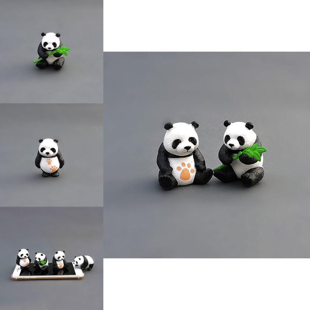 Adorable 4pcs/set Lovely Mini Panda Action Figure Collection Toys For All Ages