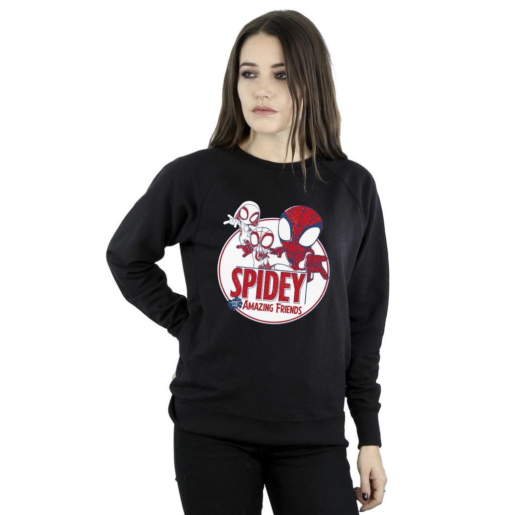 Marvel Womens/Ladies Spidey And His Amazing Friends Circle Sweatshirt