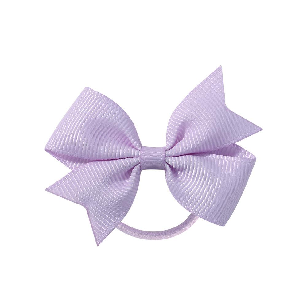 Children'S Versatile Xiaoqi Small Bow Solid Color Rubber Band Hair Band Baby Headgear Girls Hair Accessories 028