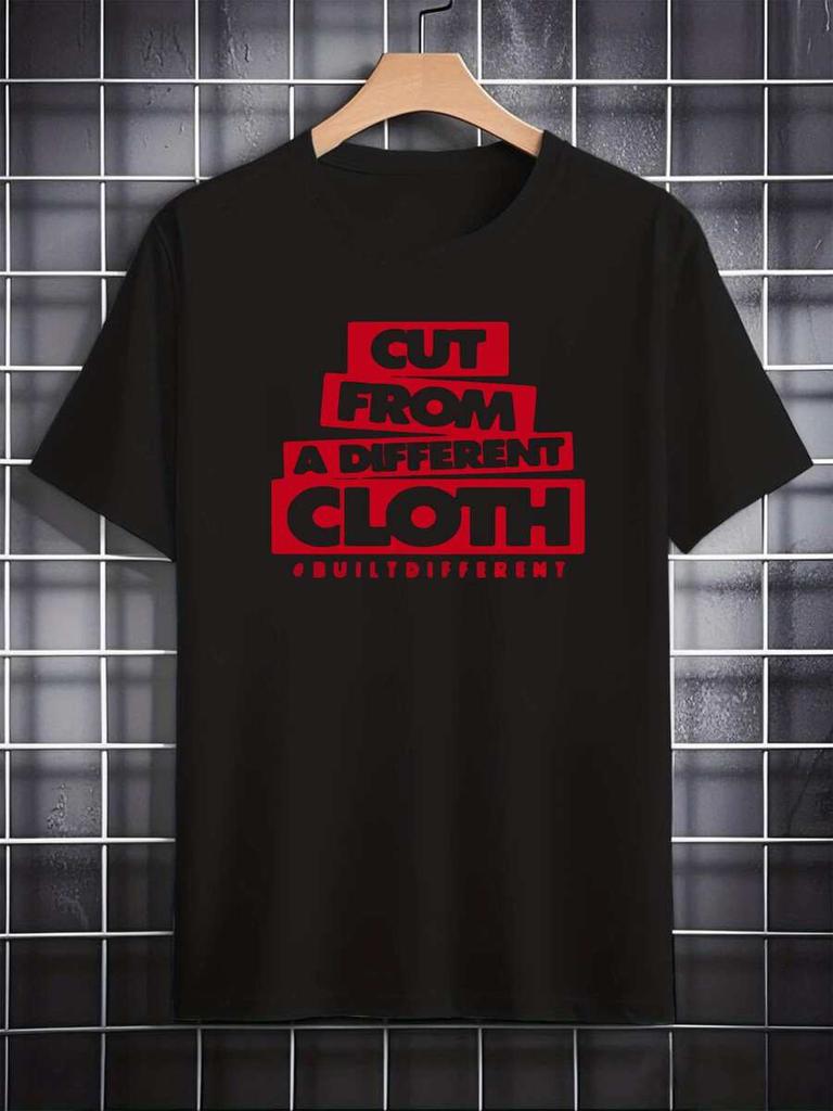 Cut From A Different Cloth Slogan Graphic Symbolizing Individuality And Confidence Unisex Tshirt