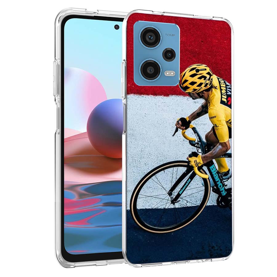 

T-Tour De France Bicycle Phone Case For Redmi Note 13 12 14 15 Pro Plus 13R 11 11T 11E 11S 10 Pro 10S 9 9S Cover Cell Clear TPU Redmi Note 11(11S)4G