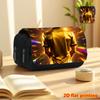 1pc 1pcs Radiance Retrospect Series Double-Layer Flip-Top Pencil Case & Makeup Organizer - Large Capacity Suitable for School, Travel, Daily Use, Mult