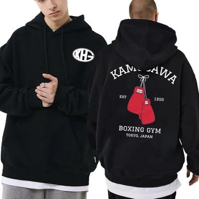 Manga Unisex Women Harajuku Sweatshirt Unisex Streetwear Kamogawa Boxing Gym KGB Hoodies Sportswear Unisex's Anime Hajime No Ippo Hoodie