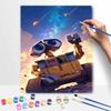 Disney WallE oil painting art handmade diy painting home decoration gift