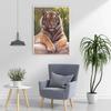 DIY Tiger 5D Diamond Painting Full Square Drill Resin Mosaic Animal Diamond Embroidery Cross Stitch Handmade Wall Art Gift