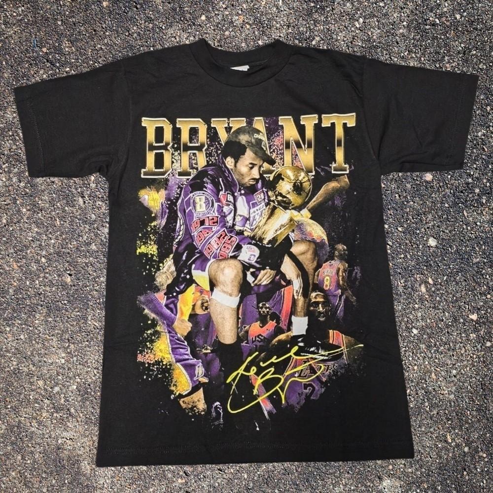 Футболка с графическим принтом Kobe Bryant Mash Up Basketball Маленький-XXL Унисекс S