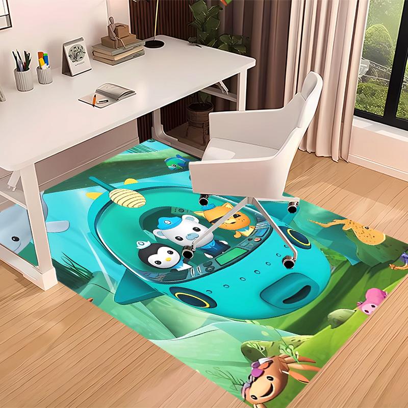 The Octonauts6 Printed Absorbent Washable Carpet, Non-Slip Bathroom Mats, Kitchen Rugs, Yoga Mat,Living Room Entrance, Camping Picnic Rugs