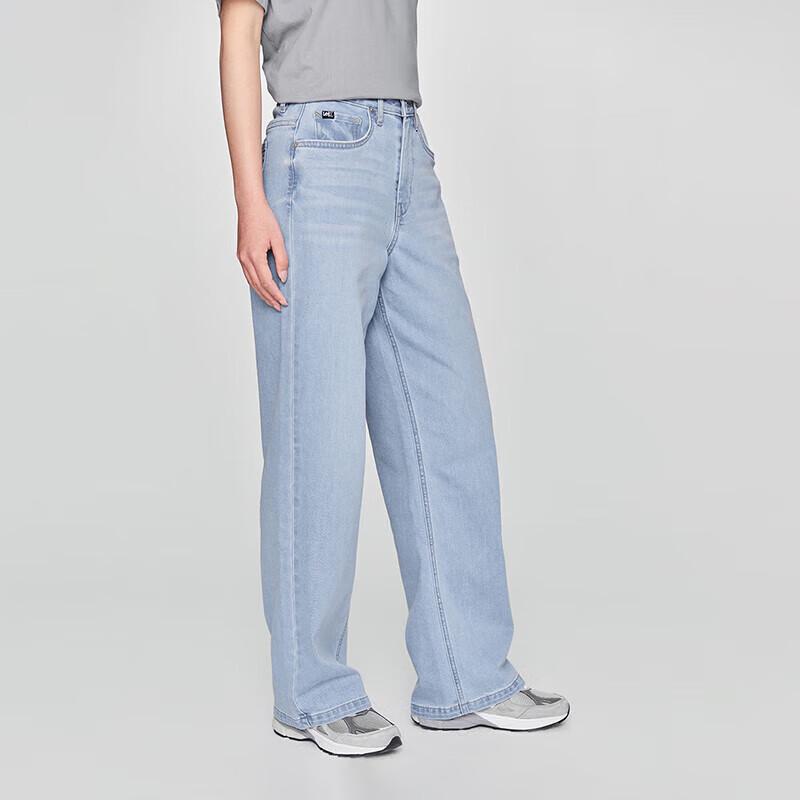Lee Women's High-Waist Straight Wide-Leg Cool-Feel Jeans